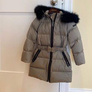 Burberry childrens long puffer coat